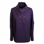 Karen Millen Purple Double Breasted Wool Jacket UK 14