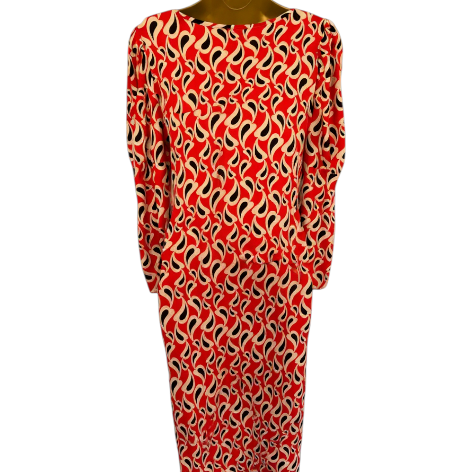 Kate Cooper Red Ruched Stretch Jersey Dress UK 14