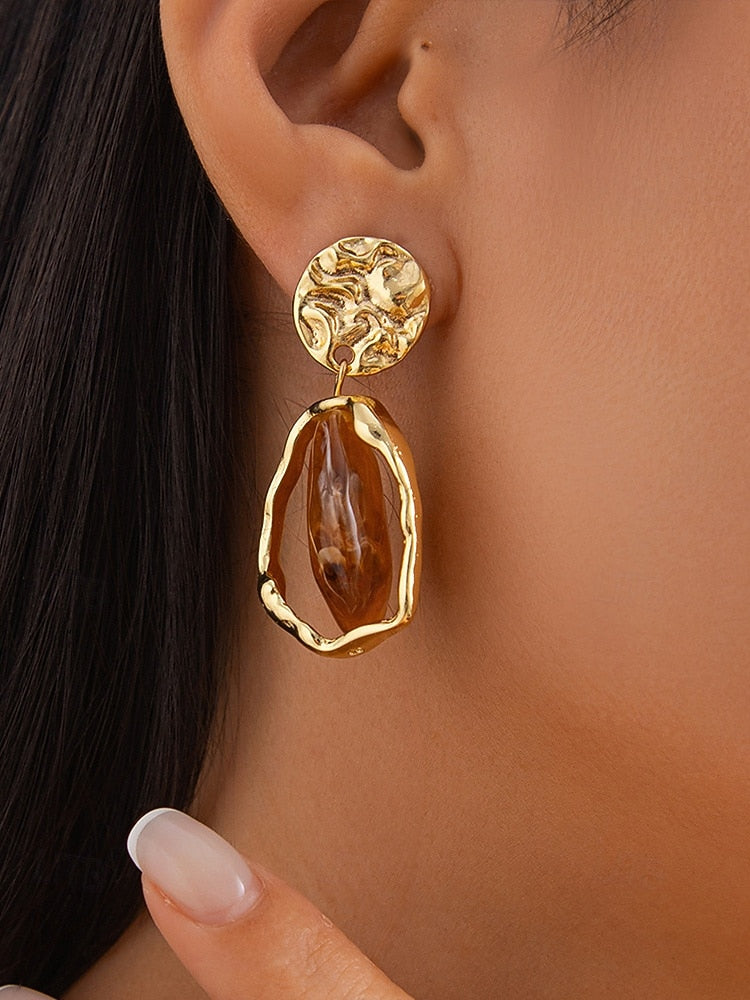 Brave + True Sora Caramel Earrings