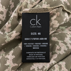 Calvin Klein Khaki Abstract Print Drop-Waist Dress – UK 14