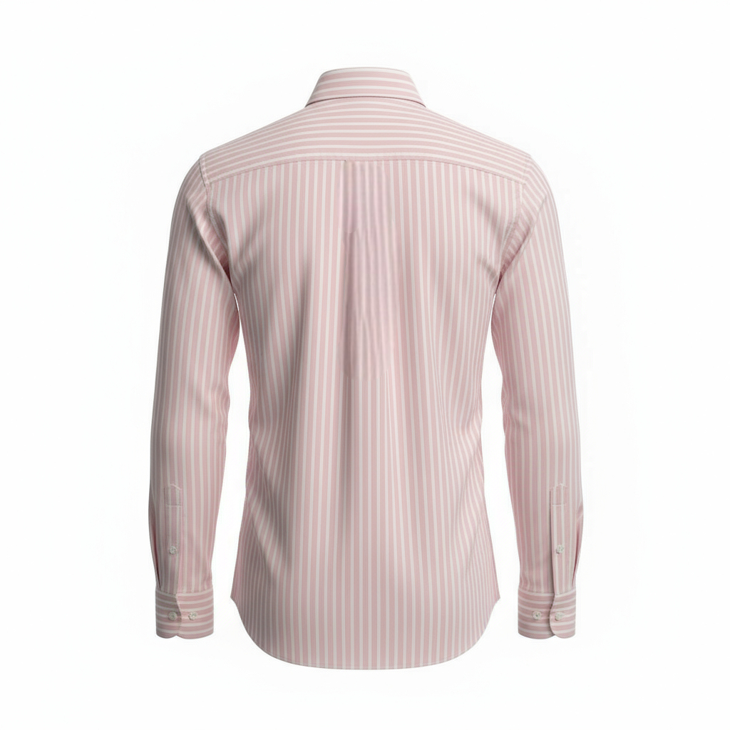 Christian Lacroix Mens Pink & White Striped Cotton Shirt 16" 44" Chest