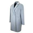 Laura Ashley Duck Egg Blue Short Pile Furry Coat UK 12
