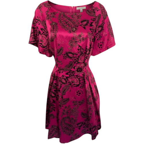 3.1 Phillip Lim Vintage Cerise Pink Silky Jacquard Dress UK 12