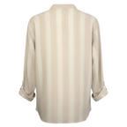 Silver Eight Linen Casual Top Size L