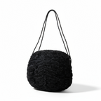 1960s Vintage Astrakhan Wool Muff with Rope Handles