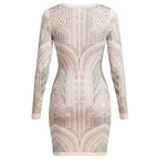 Miss Selfridge Blush Pink Beaded Dress UK 12/14