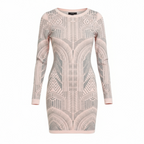 Miss Selfridge Blush Pink Beaded Dress UK 12/14