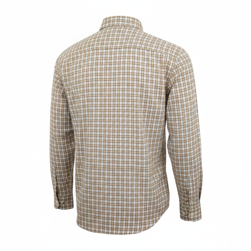 Mulberry Blue Yellow Cotton Check Shirt 44" Chest