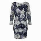 Phase Eight Navy White Lacy Floral Dress UK 12