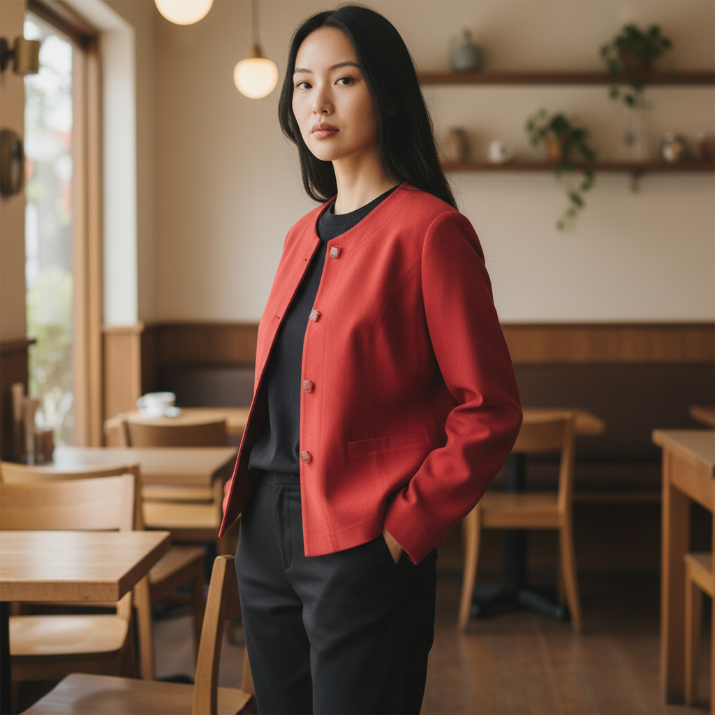 Giancarlo Piazza Roma Italian Vintage Buttersoft Red Suede Jacket UK 14