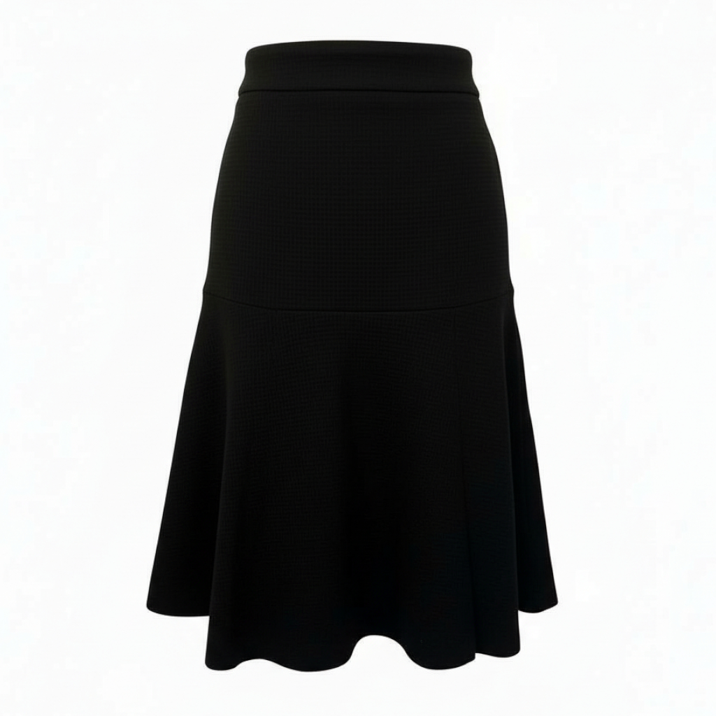 Planet Black Textured Flared Skirt UK 12