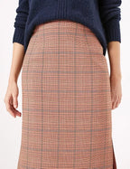 Marks & Spencer Red Mix Check Skirt UK 10