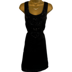 Marks & Spencer Autograph Black Beaded Dress UK 8