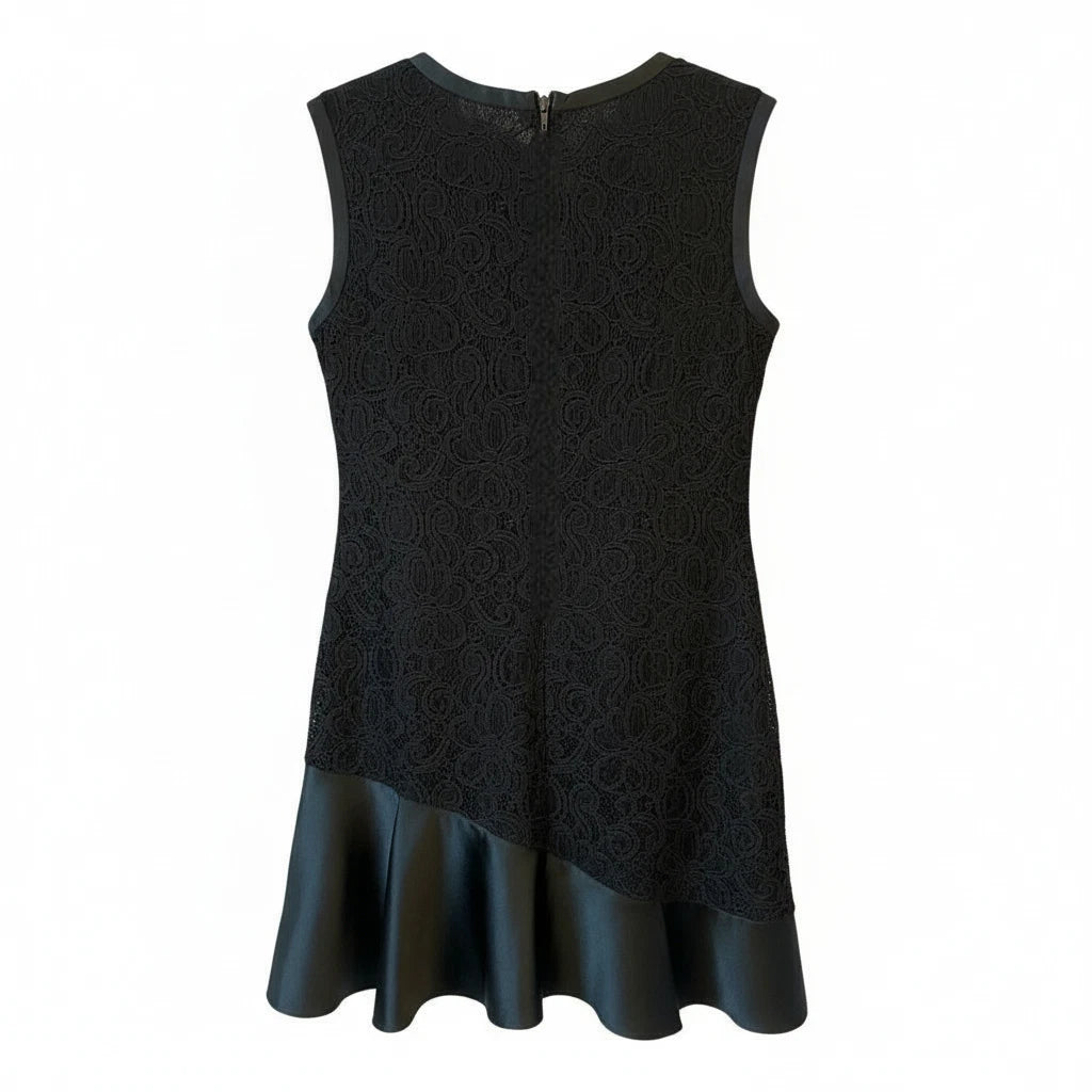 Sportmax Code Black Lace & Satin Dress UK 10