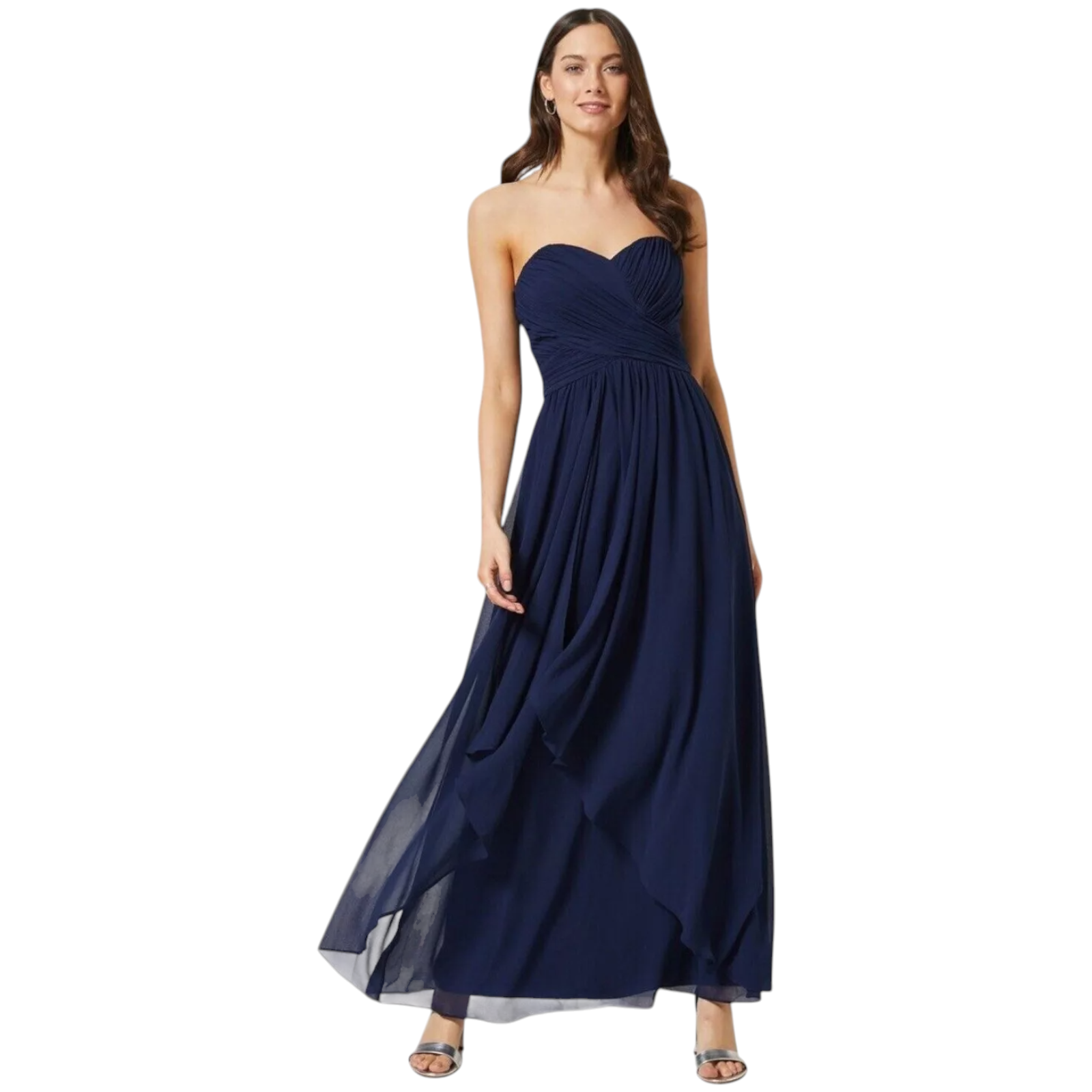 Dorothy Perkins Showcase Navy Waterfall Dress UK 12