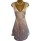 Spotlight by Warehouse Oyster Satin Dress UK 12