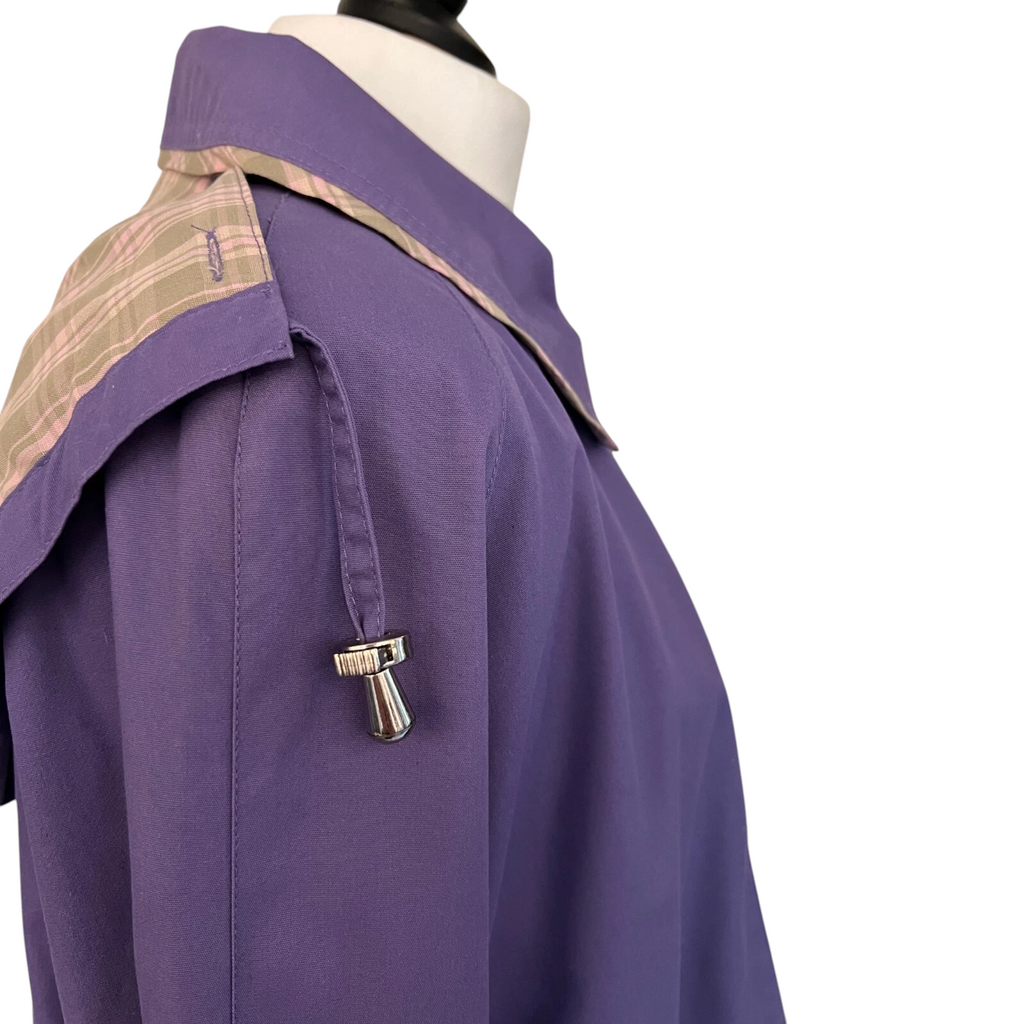 Damart Cotton Purple Detachable Hood Jacket UK 16