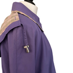 Damart Cotton Purple Detachable Hood Jacket UK 16