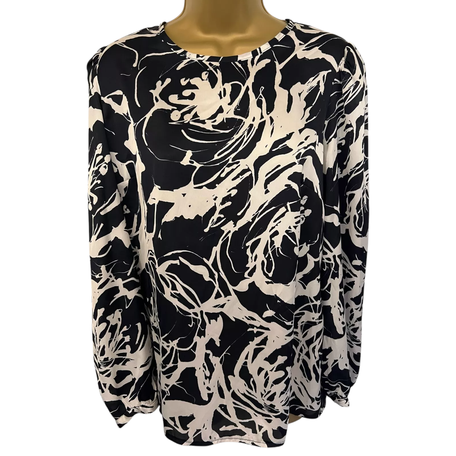 James Lakeland Navy & White Silky Top UK 12