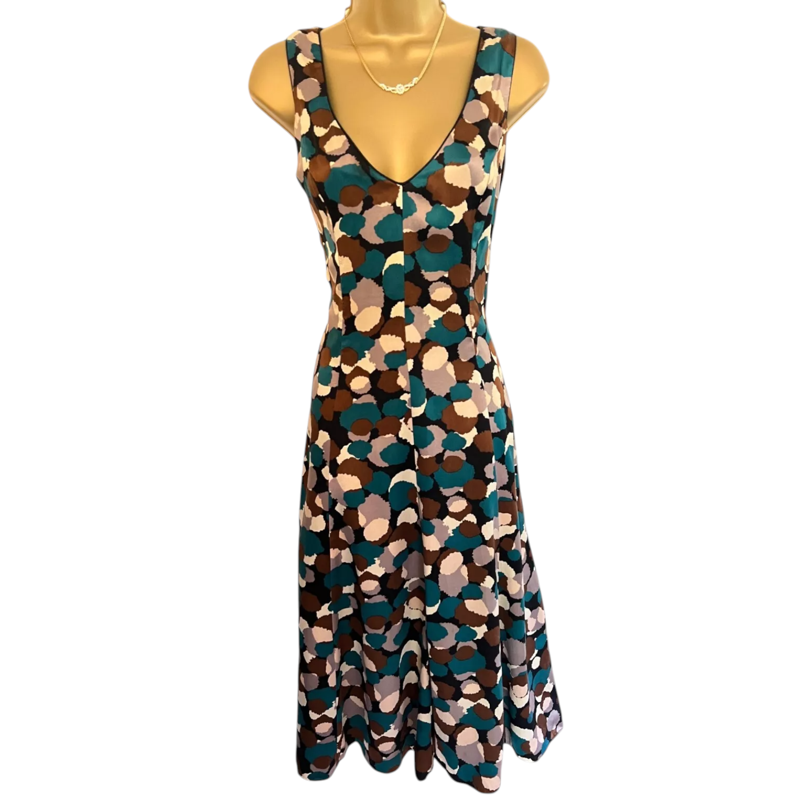 Jasper Conran Multicoloured Silk Dress UK 8