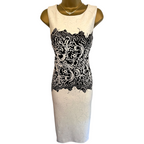 Joseph Ribkoff Black &  White Pencil Dress UK 8