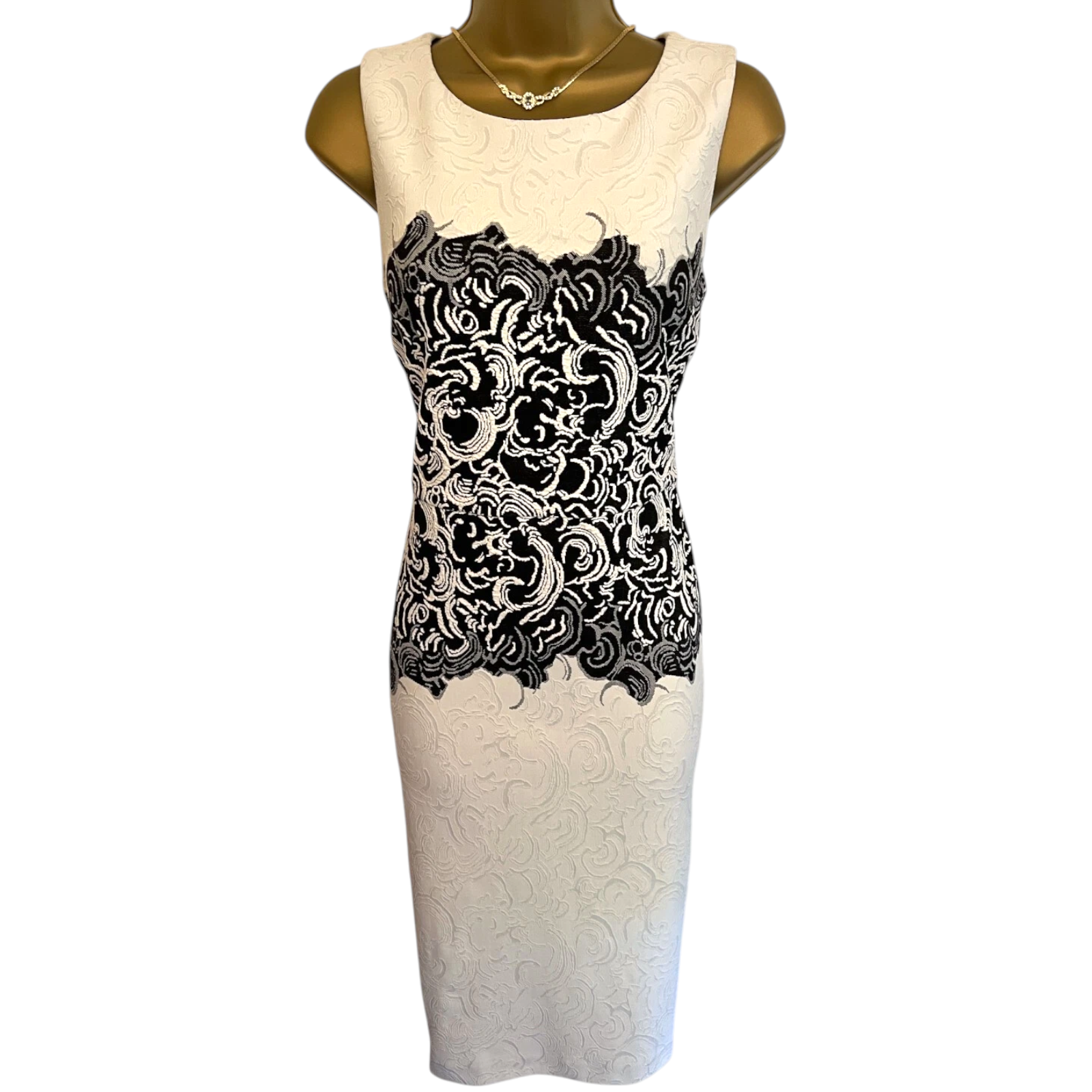 Joseph Ribkoff Black &  White Pencil Dress UK 8