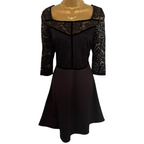 Dorothy Perkins Black Lace Dress UK 10
