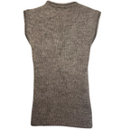 Peter Hahn Grey Wool Alpaca Knit Waistcoat UK 14