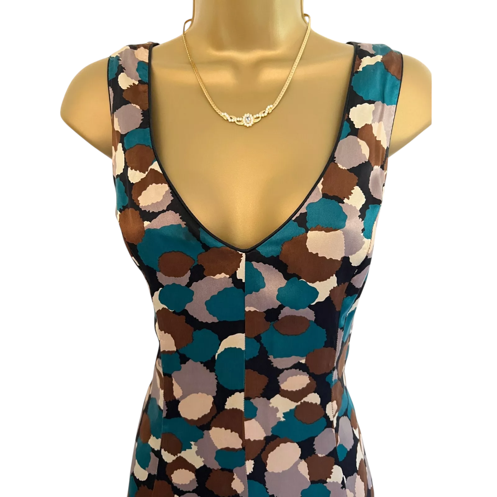 Jasper Conran Multicoloured Silk Dress UK 8