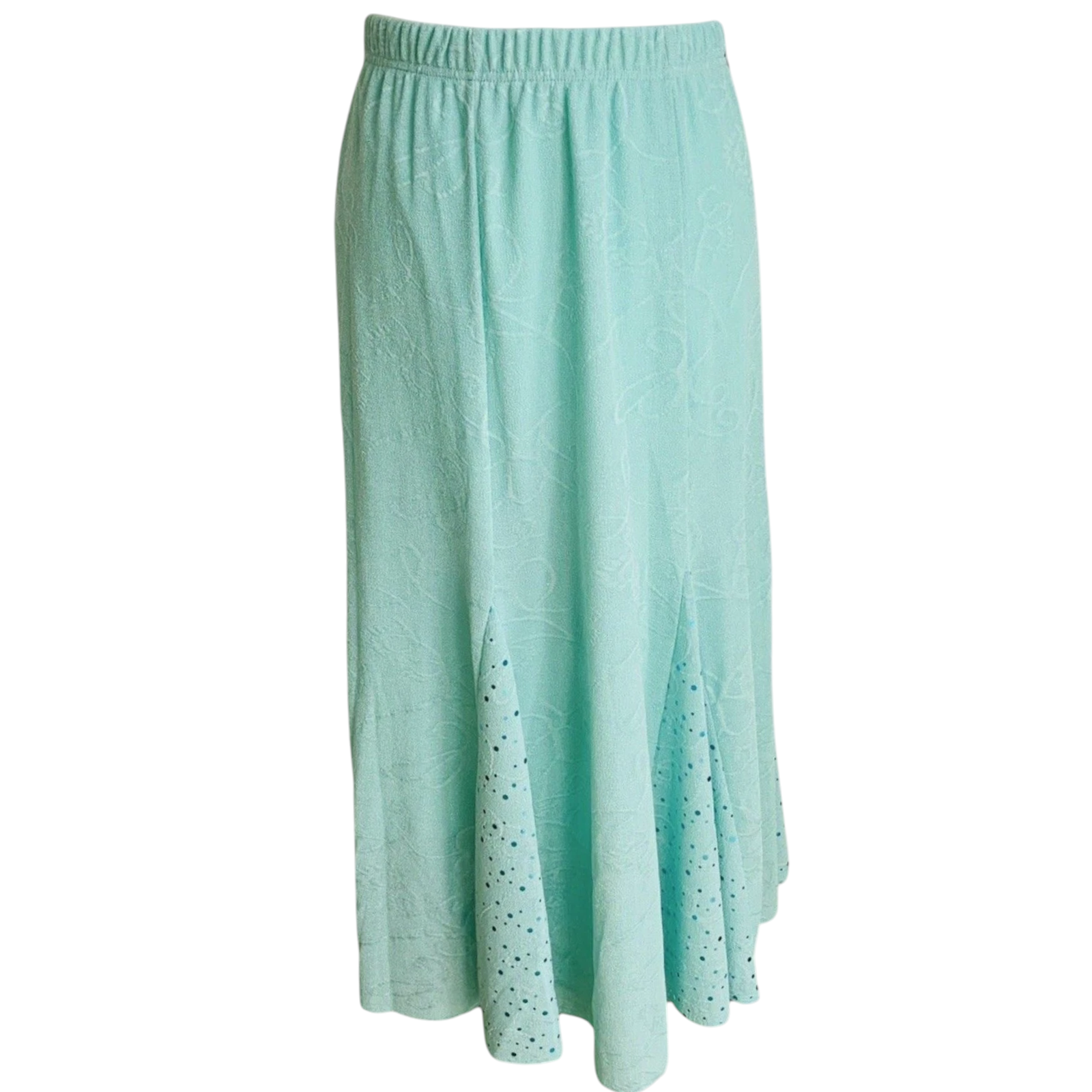 Libaas Spearmint Green Sparkly Midi Skirt  UK 12