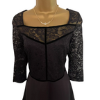 Dorothy Perkins Black Lace Dress UK 10
