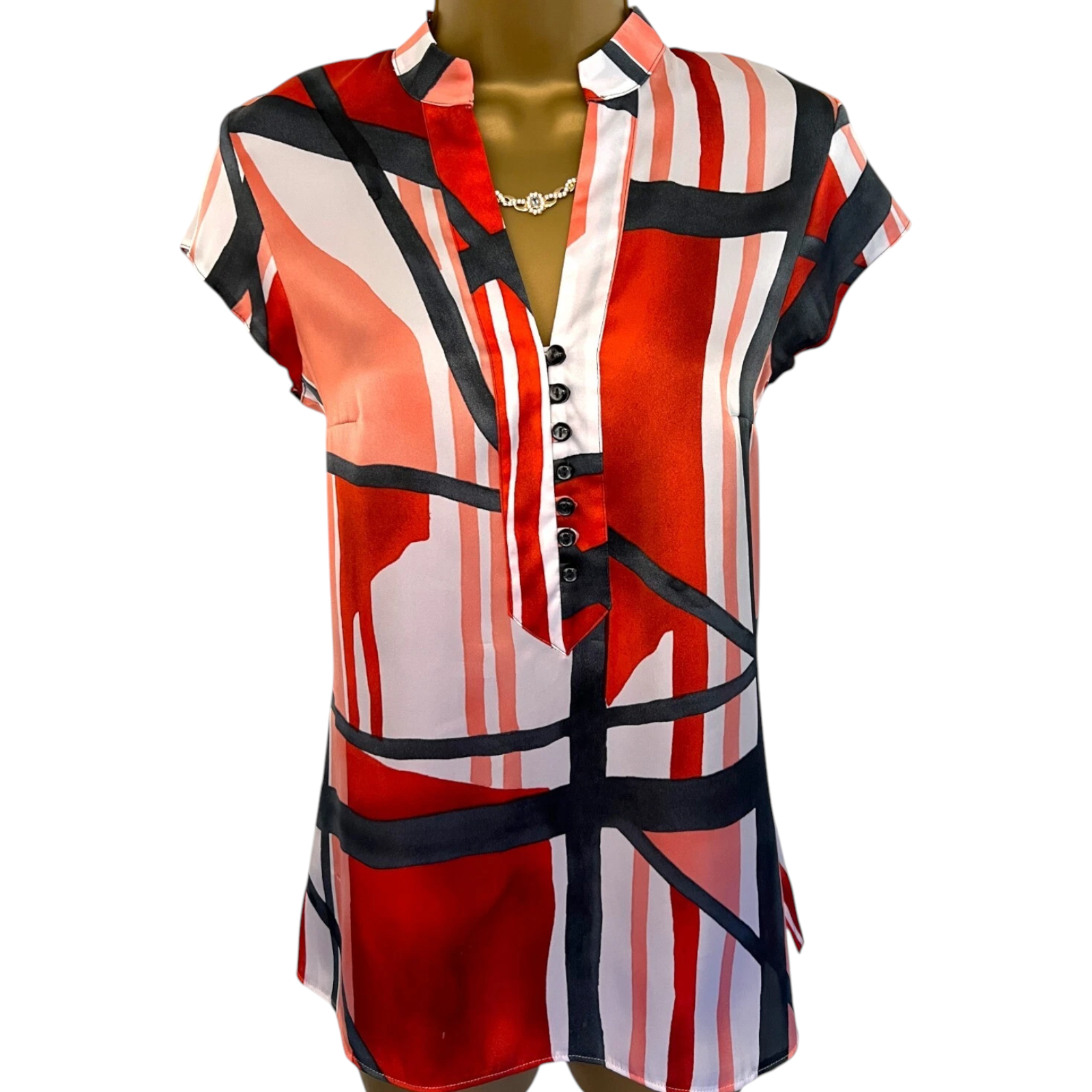 Gerry Weber Multi Coloured Silky Blouse UK 8