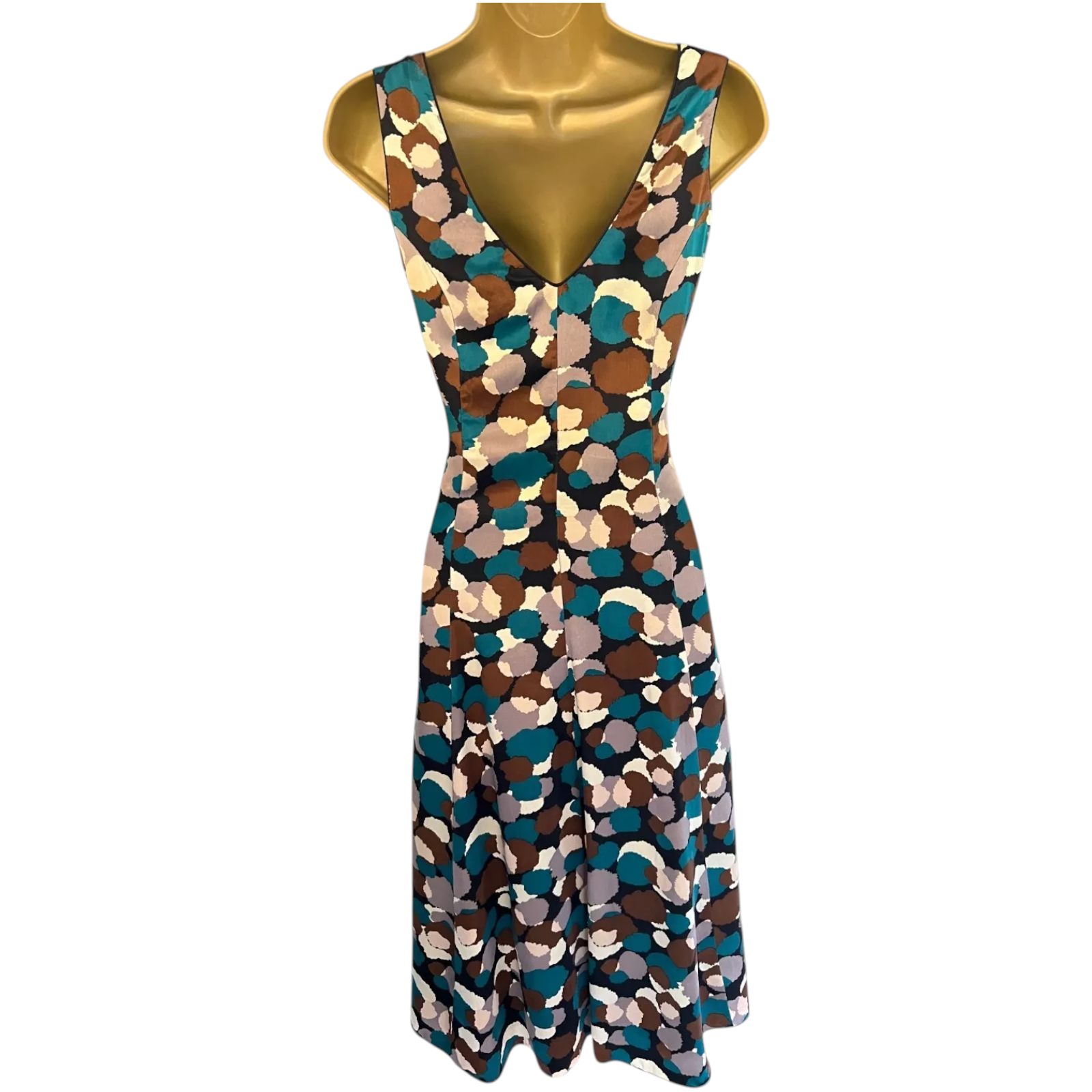 Jasper Conran Multicoloured Silk Dress UK 8