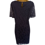 Dorothy Perkins Navy Lace Short Sleeve Dress UK 12