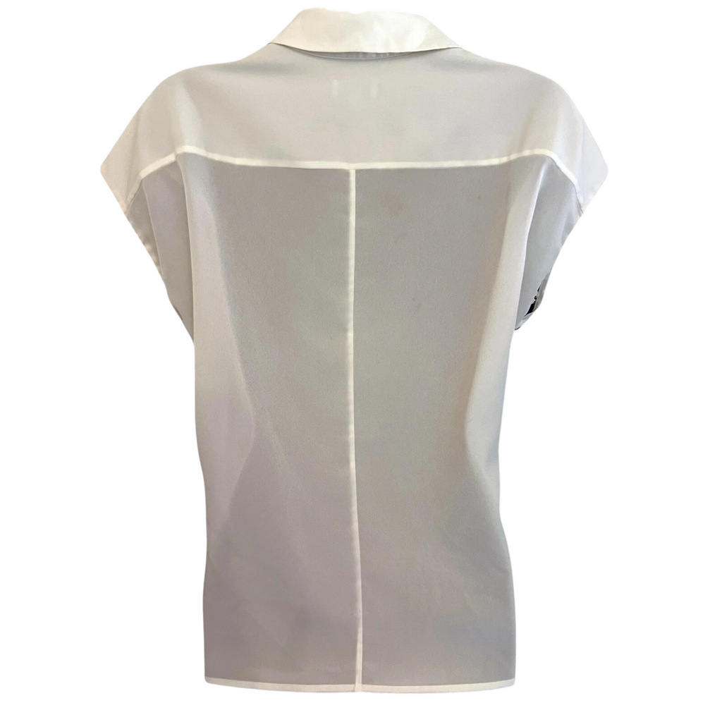 Hobbs Cream & Black Floral Sleeveless UK 10