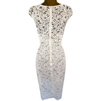 Zara Black Ivory Lace Crochet Dress UK 10