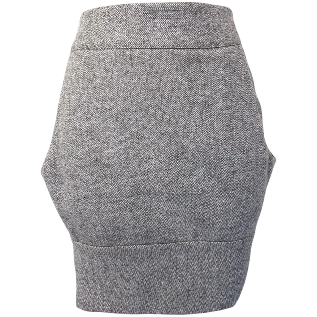 F&F Couture Catwalk Collection Grey Herringbone Skirt UK 12