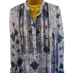 Noa Noa Blue Tie Dye Smock Dress UK 8