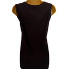 Dorothy Perkins Black Sleeveless Diamanté Top UK 12