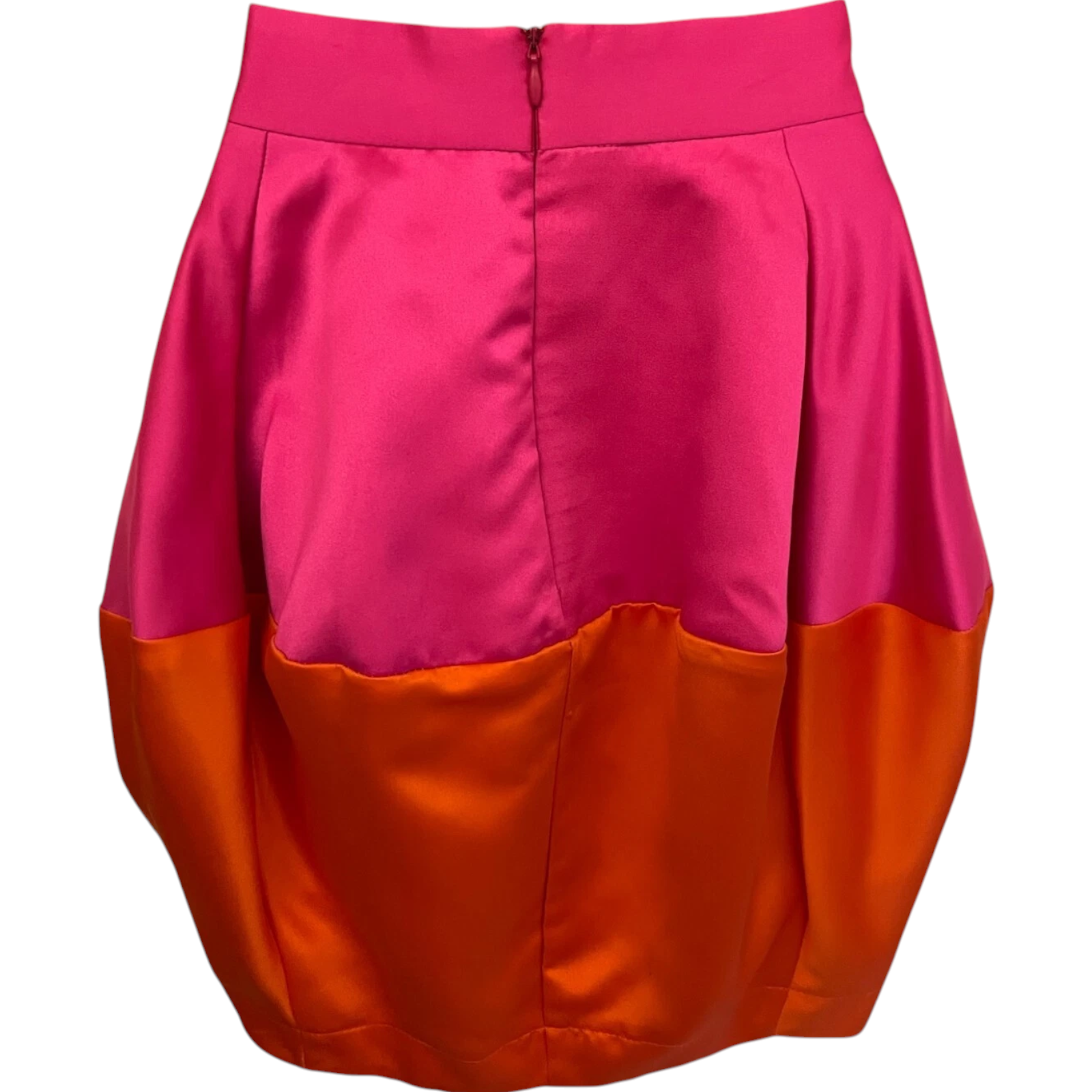River Island Orange Pink Mini Tulip Skirt UK 10