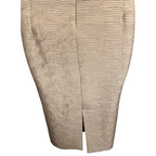 Jacques Vert Pale Gold Shimmer Textured Dress UK 14