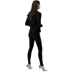 Pure Collection Black Faux Leather Stud Trousers UK 20