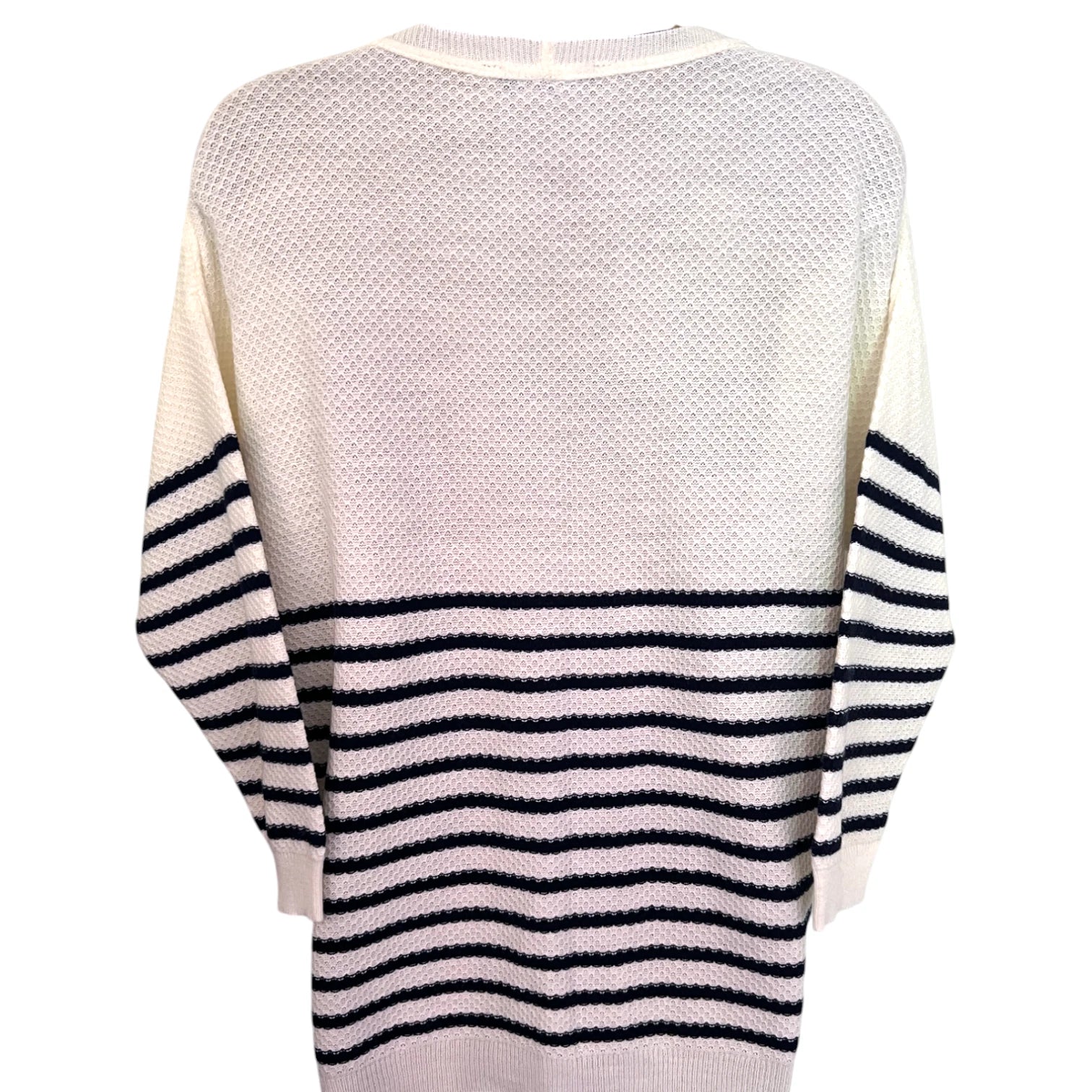 Dorothy Perkins Black Ivory Waffle Knit Cardigan UK 12