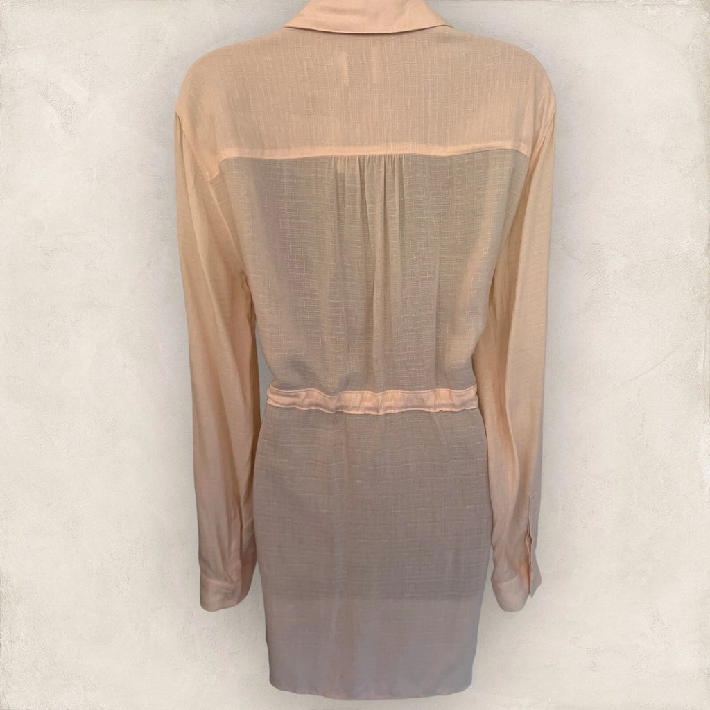 HD In Paris Anthropologie Blush Pink Tunic Top  Size M