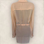 HD In Paris Anthropologie Blush Pink Tunic Top  Size M