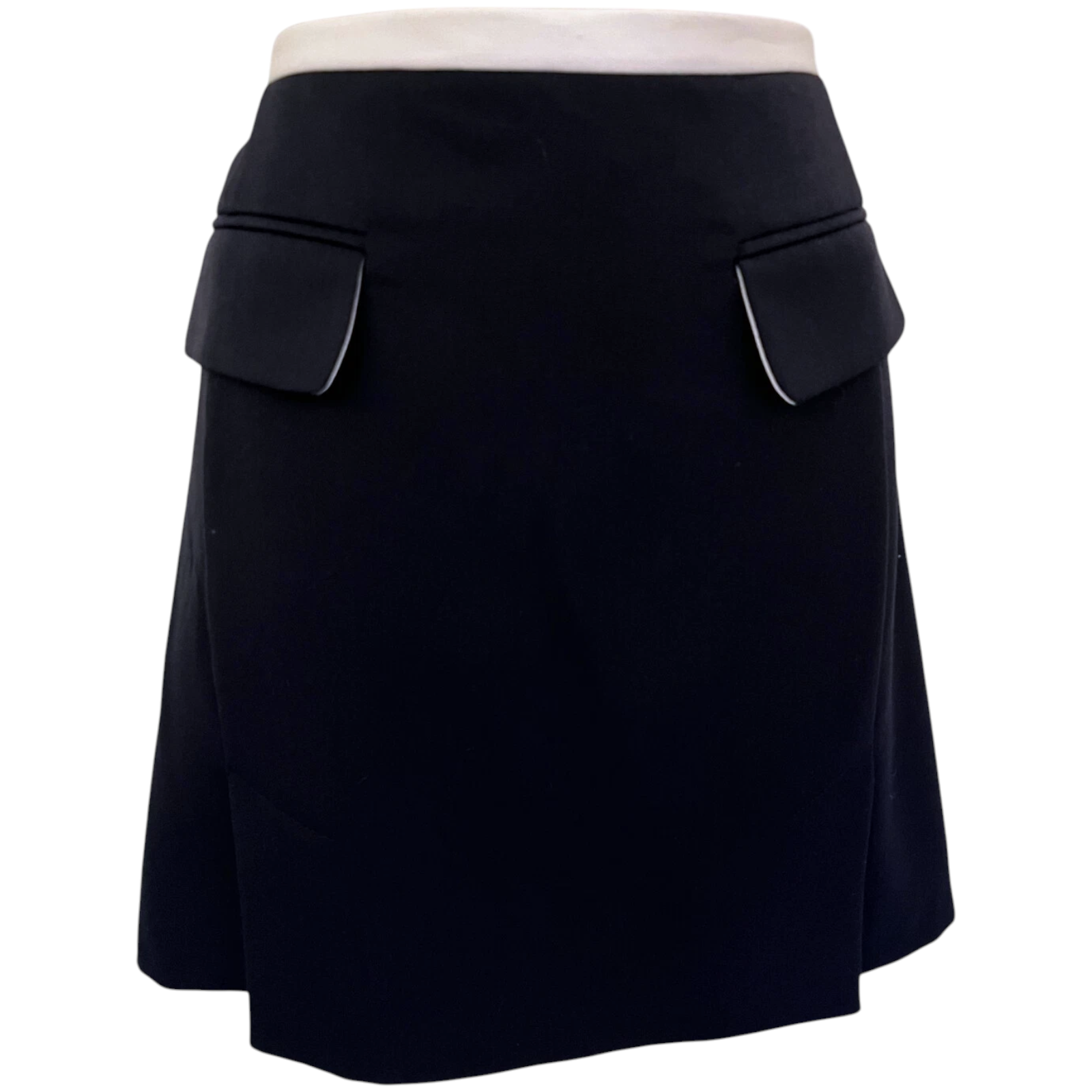 Miss Selfridge Navy & Ivory Tennis Skirt UK 14