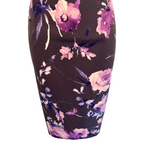 Jacques Vert Purple Lilac Floral Dress UK 10