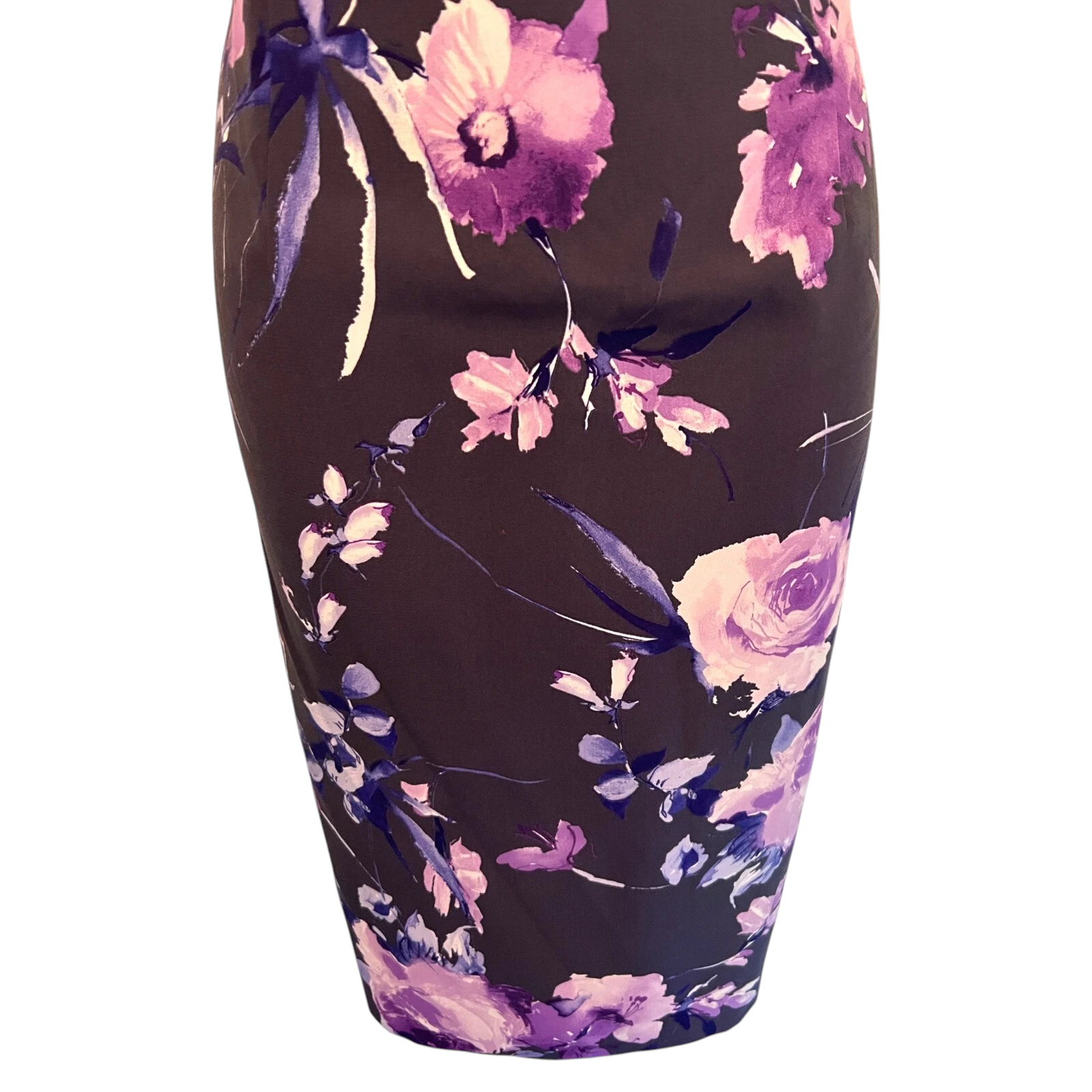 Jacques Vert Purple Lilac Floral Dress UK 10