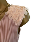 Miss Selfridge Blush Pleated Sequin Dress UK 8