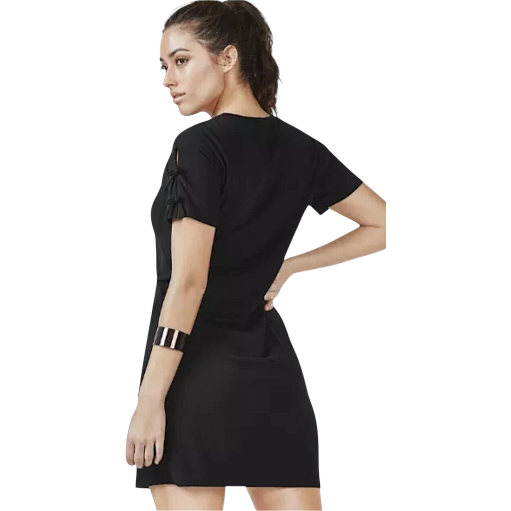 Fabletics Black Yani Mini Jersey Dress UK 8/10